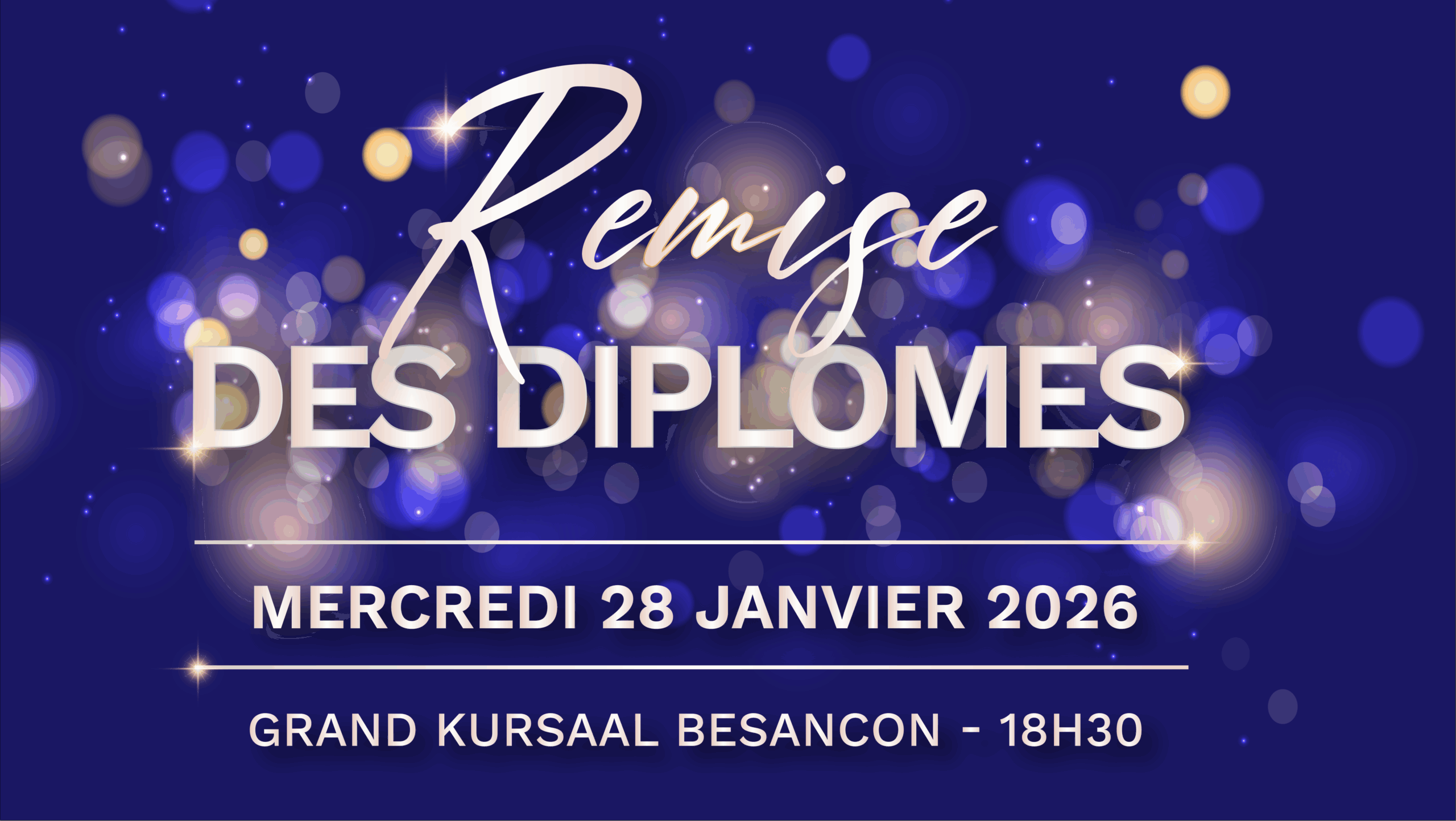 Remise des diplômes : la promotion 2025 bientôt à l’honneur !